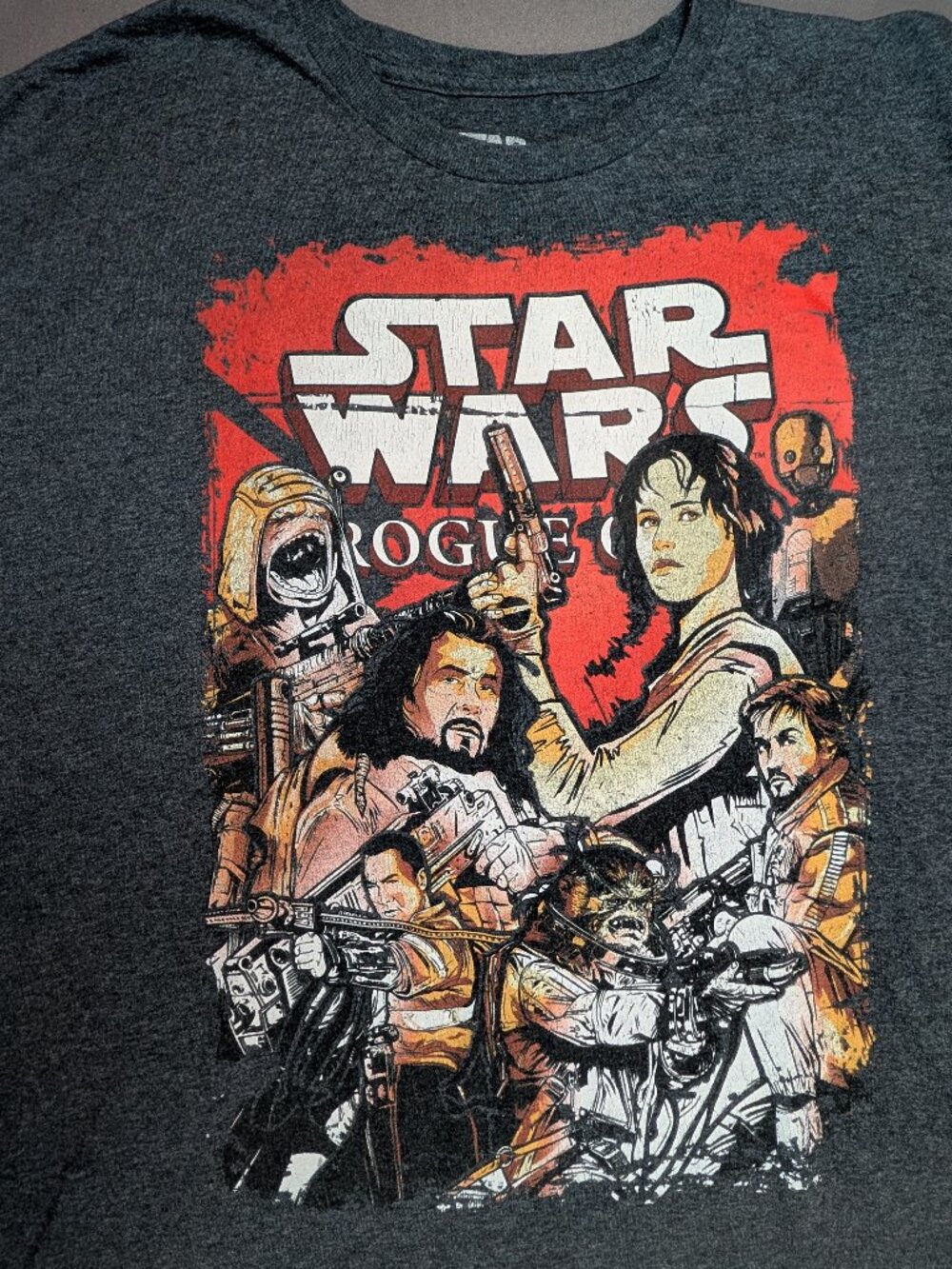 Star Wars Rogue One Grey Tshirt 2XL